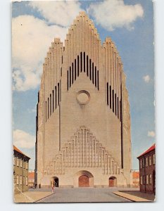 Postcard Grundtvig's Church, Copenhagen, Denmark