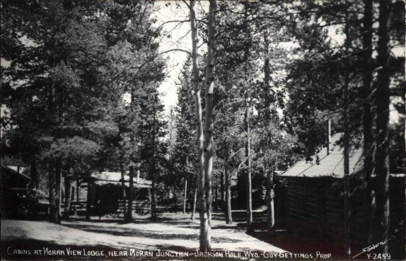 JACKSON HOLE WYOMING WY Moran View Lodge Moran Junction SANBORN RPPC