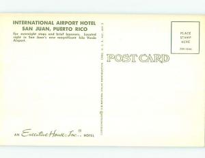 Unused Pre-1980 INTERNATIONAL AIRPORT HOTEL San Juan Puerto Rico PR Q5519@