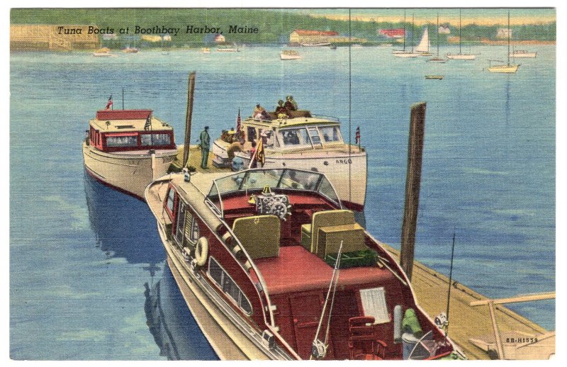 Tuna Boats at Boothbay Harbor, Maine