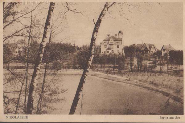 Nikolassee Germany In Winter Antique Postcard