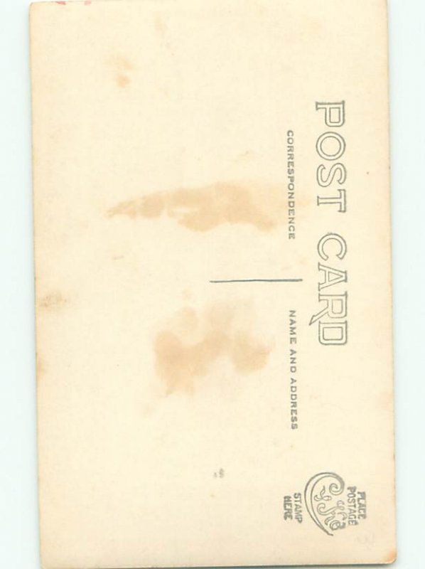 Old rppc BUILDING SCENE Architecture Postcard AB0994