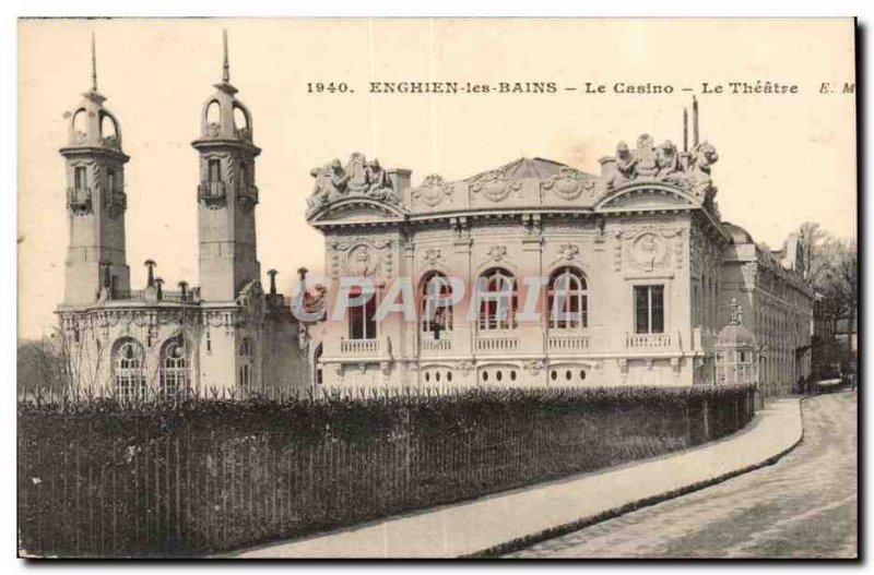 Enghien les Bains Old Postcard The Casino Theater