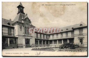 Postcard Old Rennes L and V Agriculture School