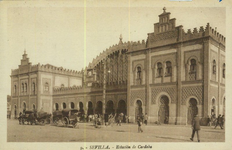 92409 - SPAIN - Antique VINTAGE POSTCARD POSTCARD - SEVILLE Cordoba Station-