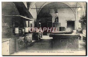Postcard Old Kitchen Dauphine Convent of the Grande Chartreuse Kitchen