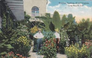 California Long Beach Hotel Virginia Tropical Garden 1921