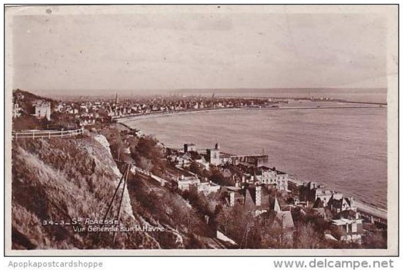 France Le Havre Vue Generale Real Photo