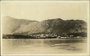 Petersburg AK View From Water c1920 Real Photo Postcard