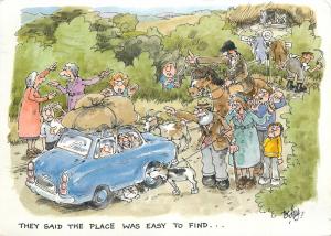 They said the place is easy to find comic by Besley