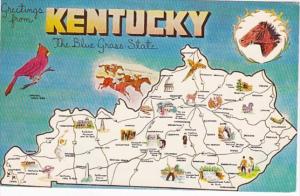 Greetings From Kentucky With Map
