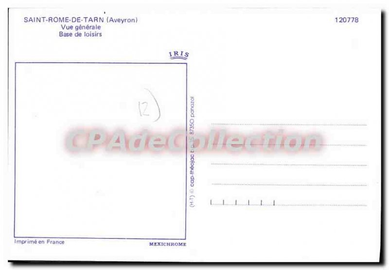 Postcard Old Saint Rome de Tarn Aveyron General view Leisure Center