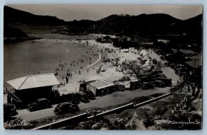 Acapulco Mexico Postcard Aerial View of Beach c1910 JJ Pintos RPPC Photo