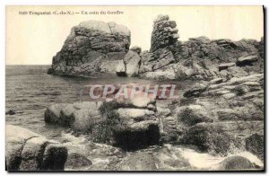 Old Postcard Tregastel A corner Chasm