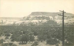 C-1910 View Santa Fe Railroad ARIZONA RPPC real photo postcard 4630