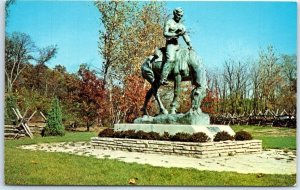 Postcard - Abraham Lincoln: On The Prairie, New Salem State Park - New Salem, IL