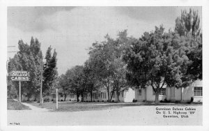 Gunnison, Utah Deluxe Cabins Roadside Sanpete County c1940s Vintage Postcard