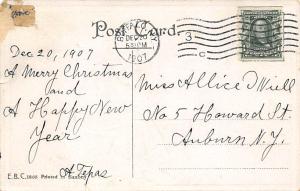 Santa Claus Post Card Old Vintage Antique Christmas Postcard 1907