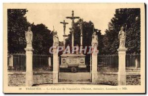 Old Postcard Treguier Calvary Reparation