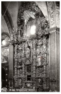 RPPC Postcard Tepoztlán Interior Church Building