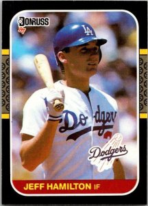 1987 Donruss Baseball Jeff Hamilton Los Angeles Dodgers sk20337