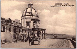 VINTAGE POSTCARD THE GROTTO AT MESSINA ITALY BEFORE THE 1908 EARTHQUAKE