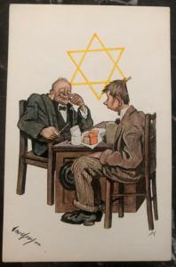 1938 Germany Mint Postcard Eternal Jew Museum Exhibit The coroner B 