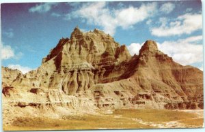 postcard Vampire Peak at Cedar Pass - Bad Lands National Monument, South Dakota