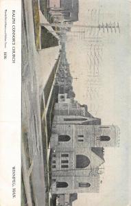 Winnipeg Manitoba Canada Ralphs Connors Church Antique Postcard J47562