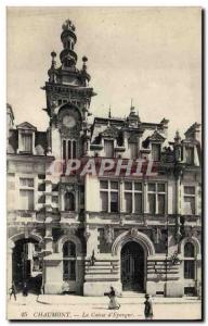 Old Postcard Bank Caisse d & # 39Epargne Chaumont