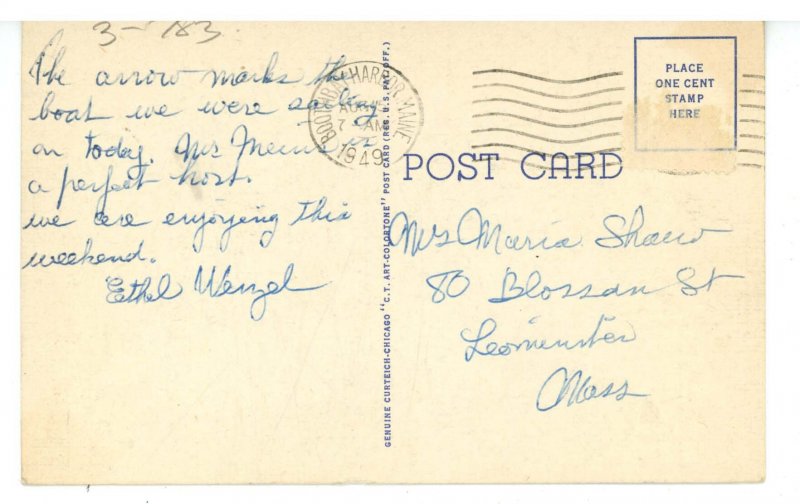 ME - Boothbay Harbor. Harbor Scene