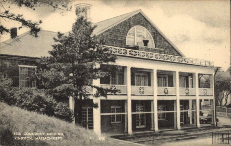 Kingston Massachusetts MA Reed Community Building Vintage Postcard