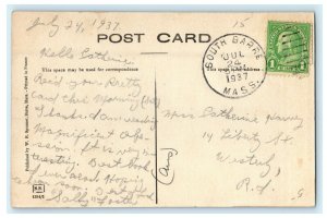 1937 Methodist Episcopal Church Barre Massachusetts MA Antique Postcard