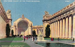 Half Dome, Court of the 4 Seasons, Panama-Pacific Expo, 1915 Postcard, Unused