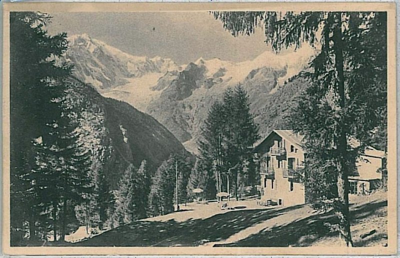 AOSTA province vintage postcard - Courmayeur 1932-