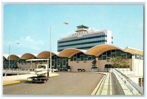 1960 Looking Up Passenger Ramp Entrance Airport Airline Atlanta Georgia Postcard