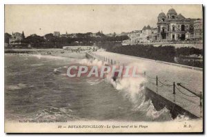 Old Postcard Royan Foncillon The new Pier and Beach