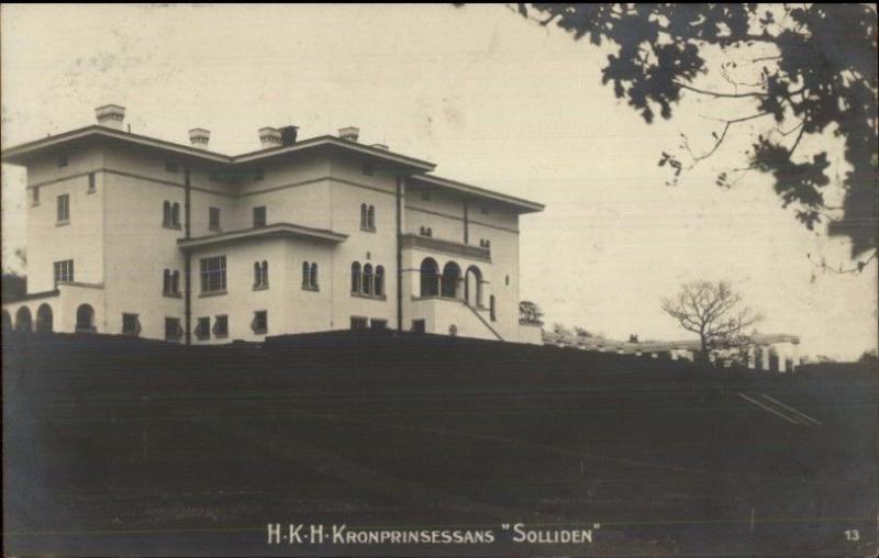 Sweden - HKH Kronprinsessans Solliden c1910 Real Photo Postcard 