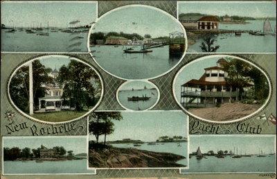 New Rochelle NY Yacht Club Multiple Views Greeting c1910 ...