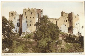 Ludlow Medieval Castle from the North West Shropshire England