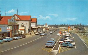 CAMPBELL RIVER, B.C. Canada  STREET SCENE  Rockgas~50's Cars  Chrome Postcard