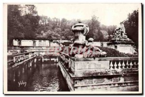 Postcard Old La Douce France Gard Nimes Fountain Gardens Roman Baths