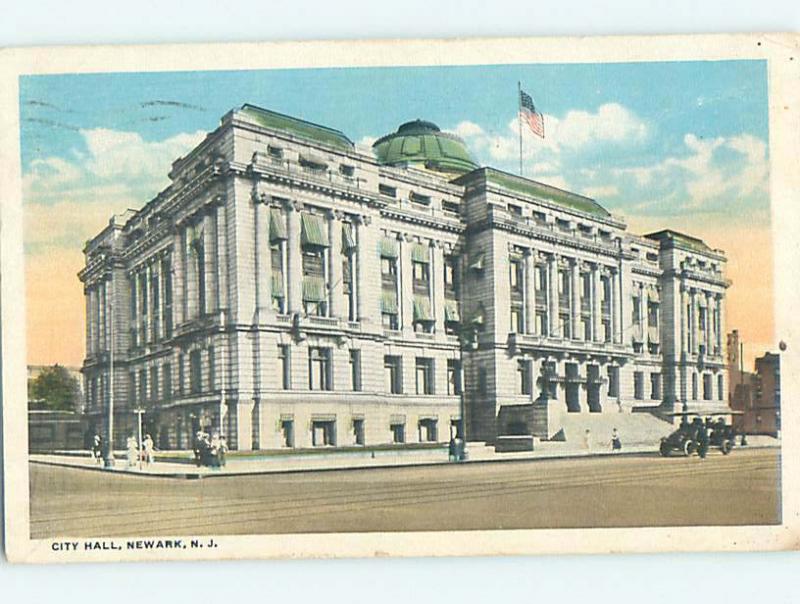 W-Border CITY HALL SCENE Newark New Jersey NJ hs6183