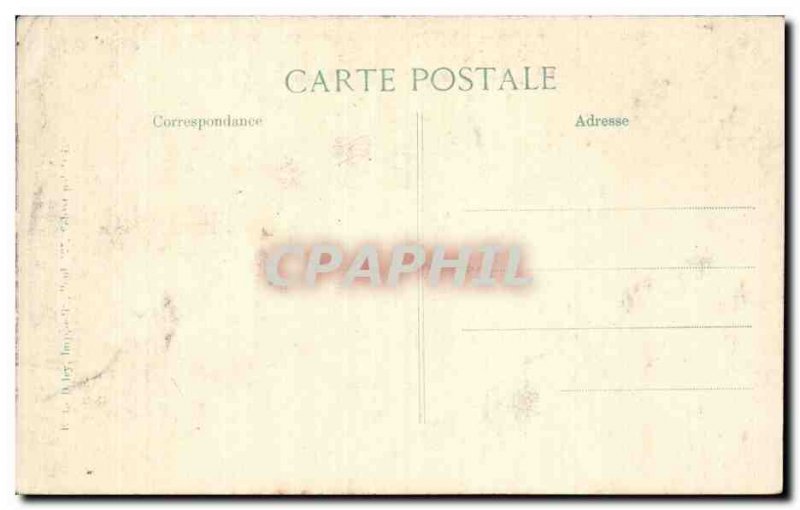 Old Postcard The poligny farm destroyed by the Germans