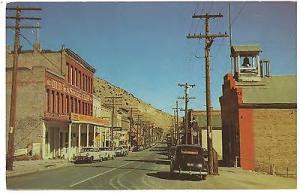 VIRGINIA CITY NEVADA c1960's CARS PARKED BY WASHOE CLUB C...