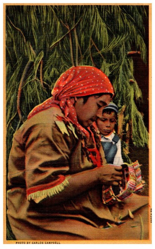 Weaver of Baskets , Cherokee Indian Reservation North Carolina