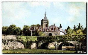 Postcard Modern Chateauneuf sur Loire L & # 39eglise and a corner of the park