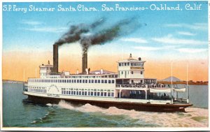 California Oakland-San Francisco S P Ferry STeamer Santa Clara