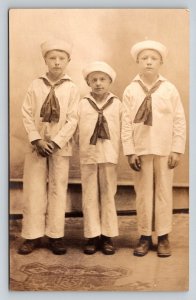 RPPC  Memorial Day 1916  US Navy Kids as Sailors    Postcard