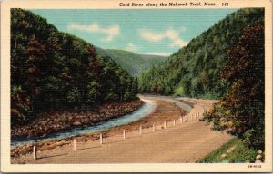 Massachusetts Mohawk Trail View View Of The Cold River Curteich